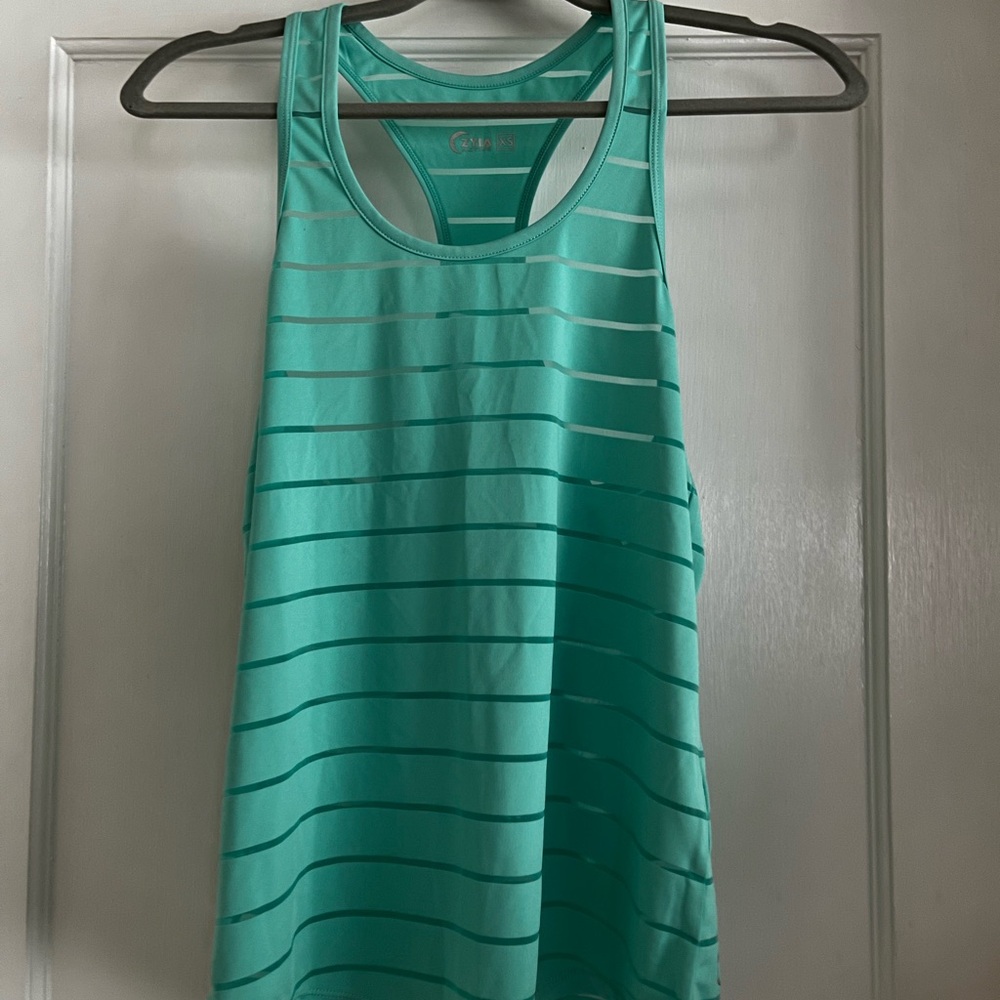 ZYIA Teal Havana Tank Top